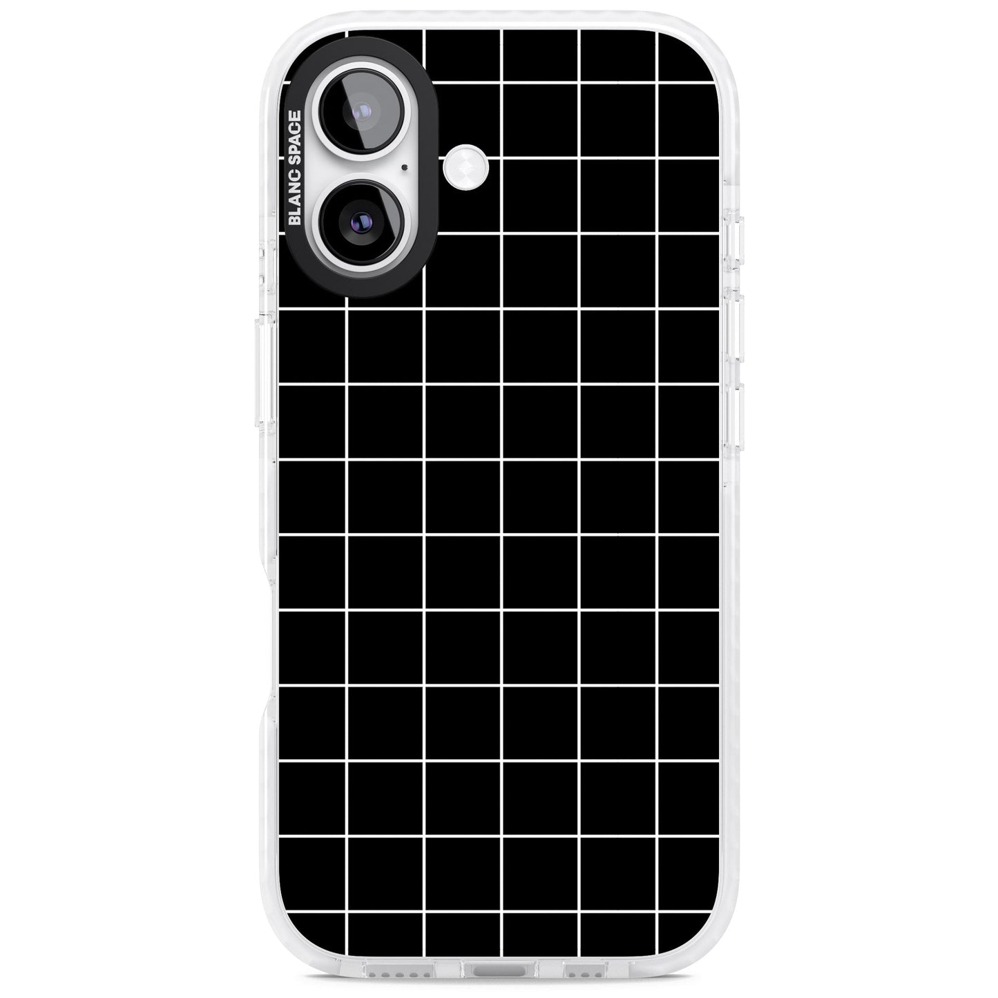 Minimalist Grid Pattern Black
