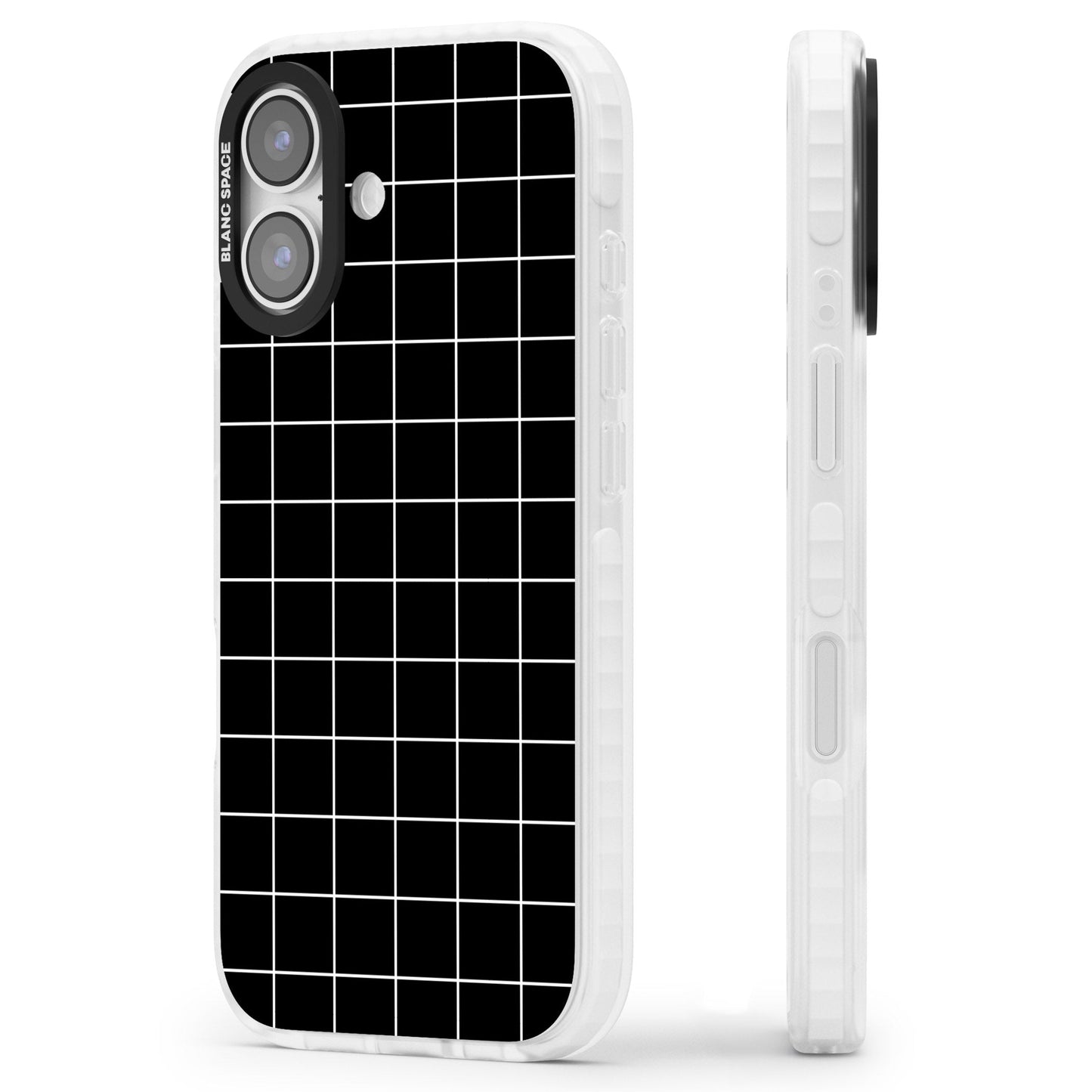 Minimalist Grid Pattern Black