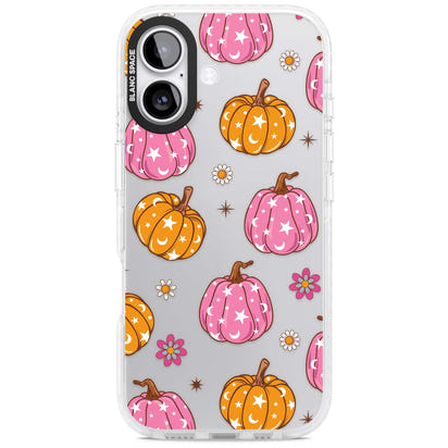 Motif de citrouilles Fleurs et Étoiles