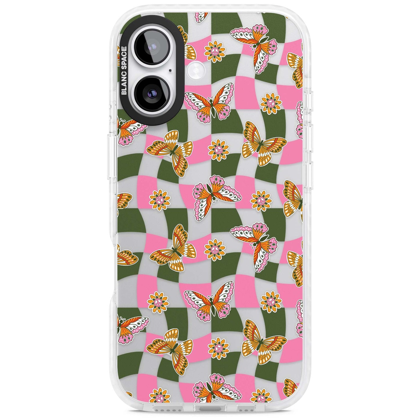 Wavy Butterfly Checked Pattern