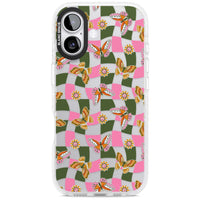 Wavy Butterfly Checked Pattern