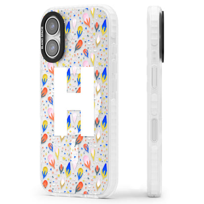 Personalised Abstract Floral Initial