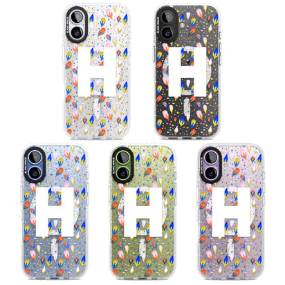 Personalised Abstract Floral Initial