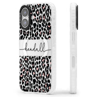 Personalised Cursive Leopard Spots
