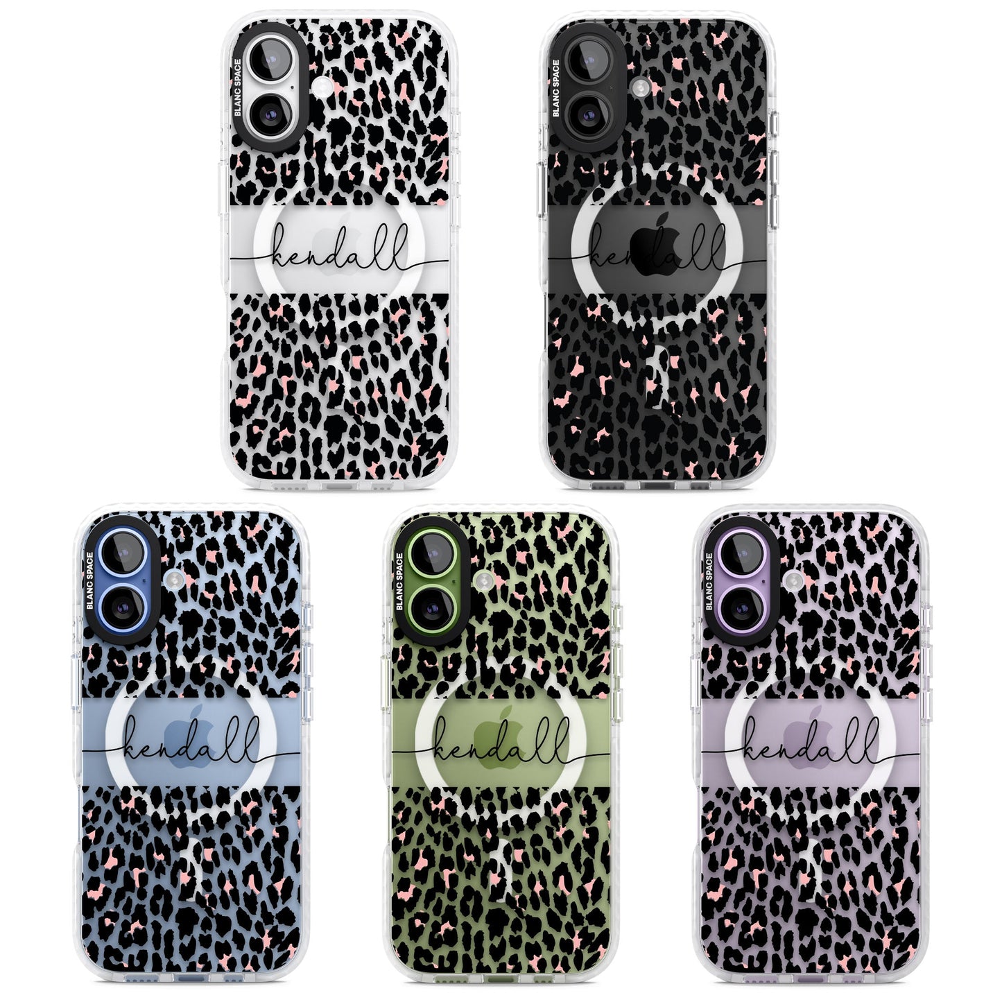 Personalised Cursive Leopard Spots