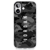 Personalised Black Camouflage Name