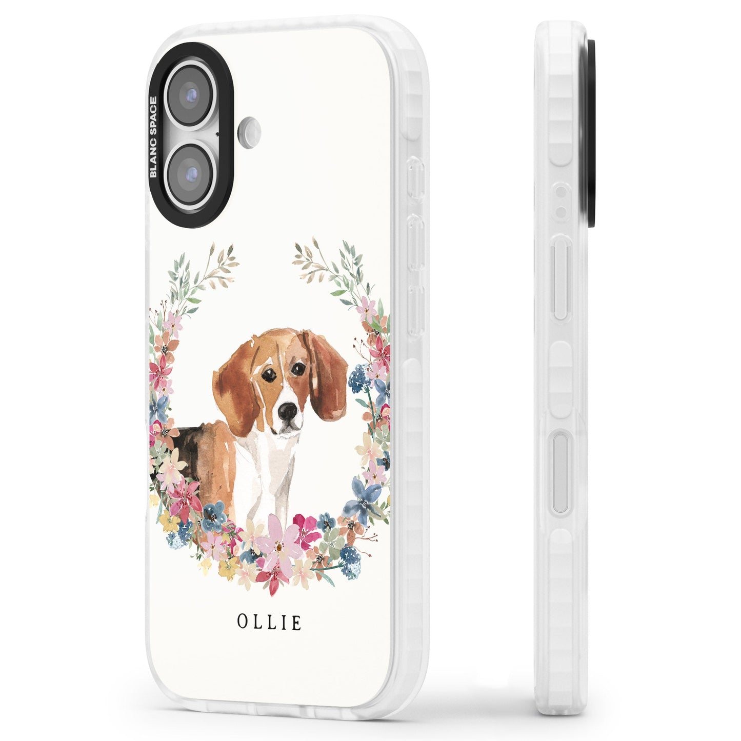 Personalised Beagle Floral Portrait