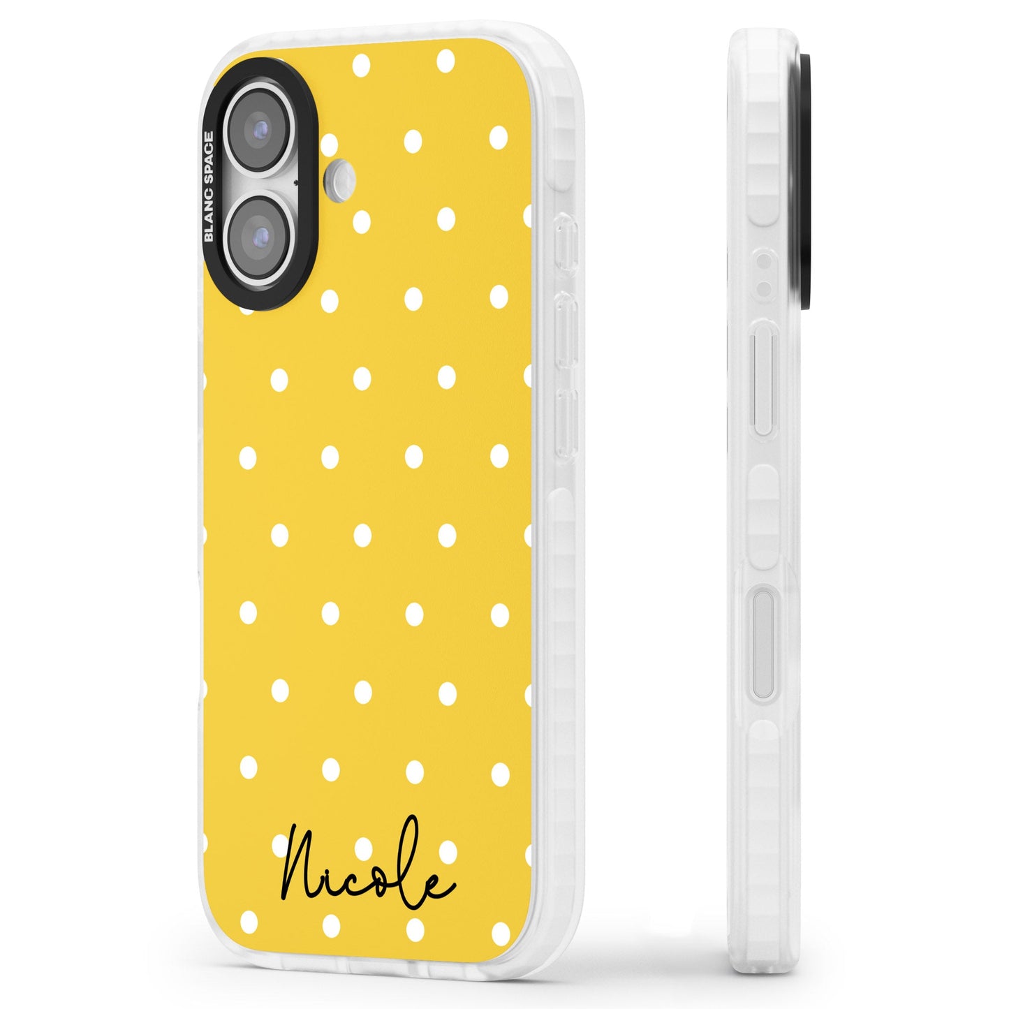 Personalised Yellow Polka Dot