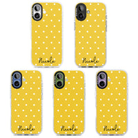 Personalised Yellow Polka Dot