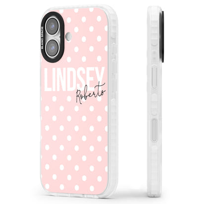 Personalised Pink Polka