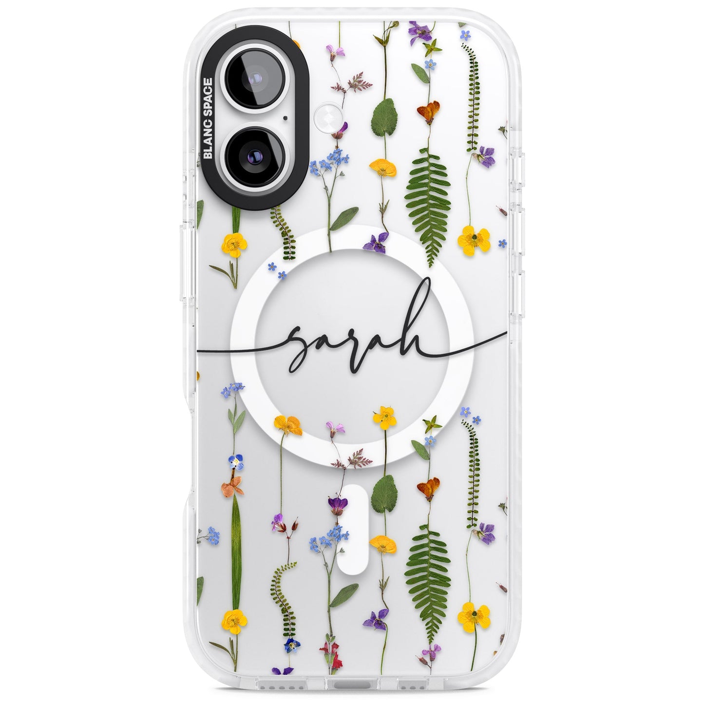 Chaîne de fleurs sauvages personnalisée