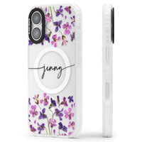 Personalised Purple Violets