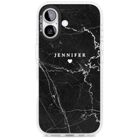 Personalised Black Marble