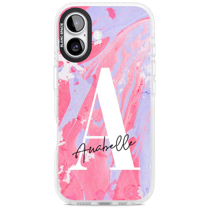 Personalised Pink & Purple Marble