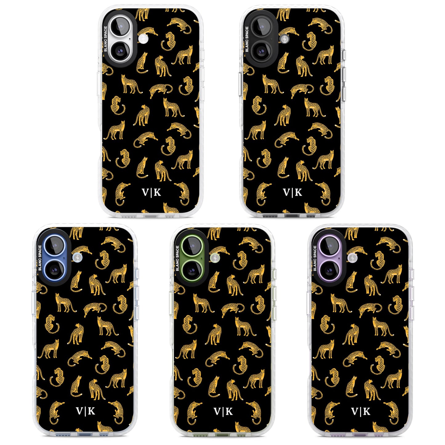 Personalised Gold Cheetah Pattern
