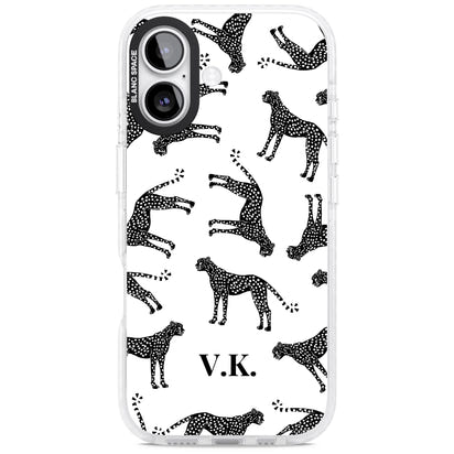 Personalised Black & White Cheetah Pattern