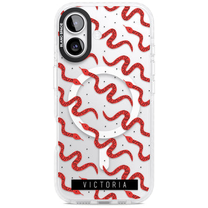 Personalised Red Snake Pattern