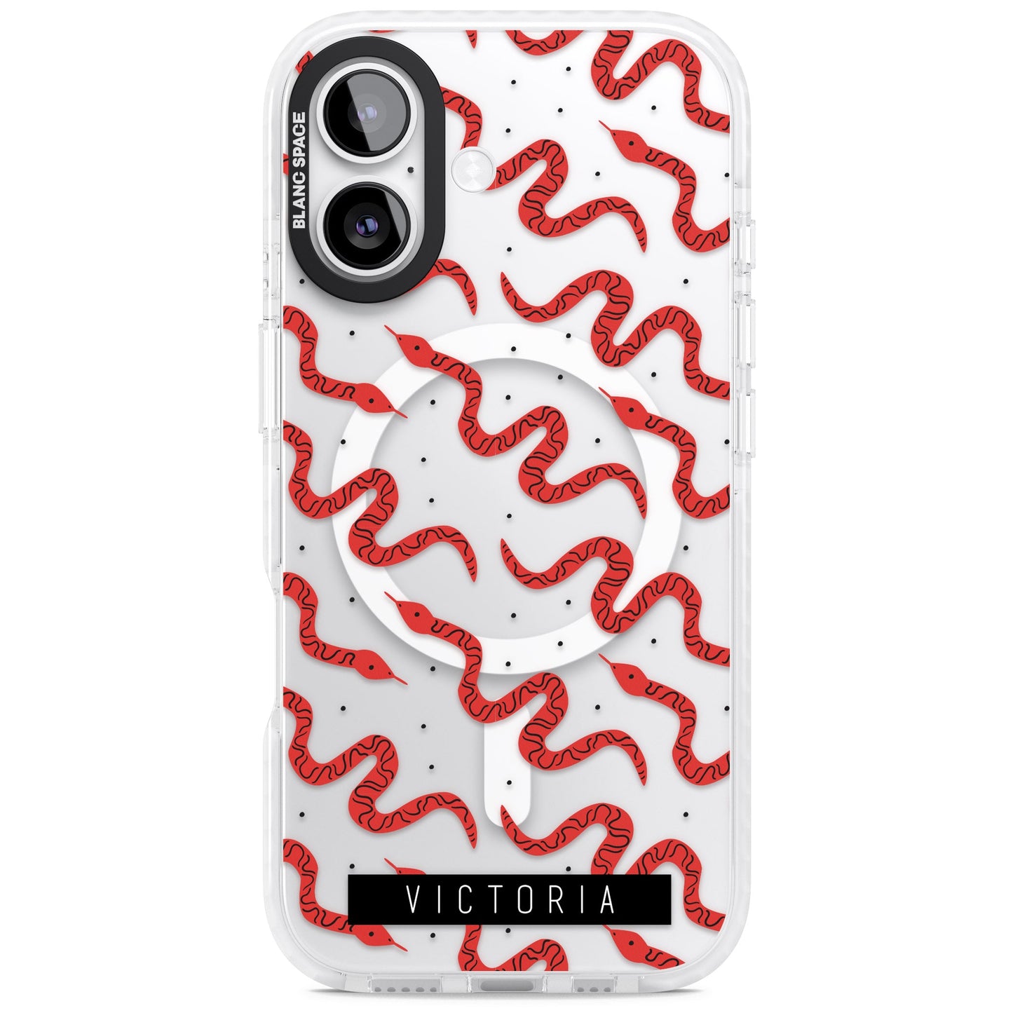 Personalised Red Snake Pattern