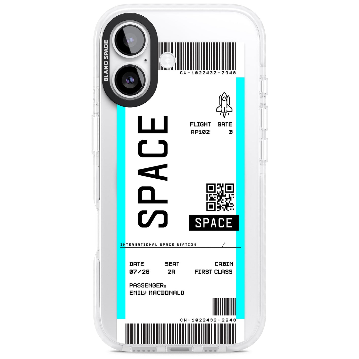 Personalised Space Travel Ticket