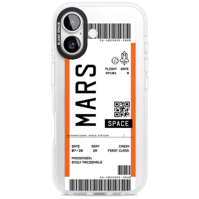 Personalised Mars Travel Ticket