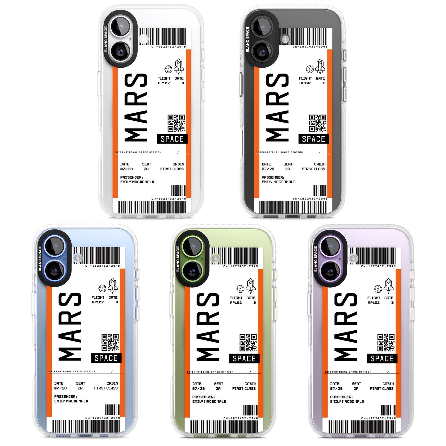 Personalised Mars Travel Ticket