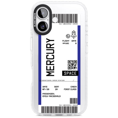 Personalised Mercury Travel Ticket