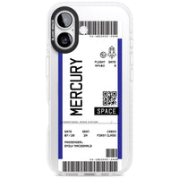 Personalised Mercury Travel Ticket