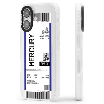 Personalised Mercury Travel Ticket