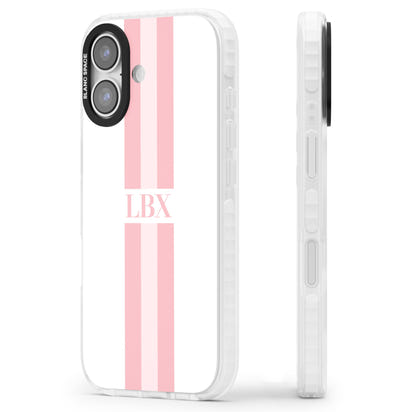 Personalised Minimal Pink Stripe