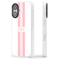 Personalised Minimal Pink Stripe