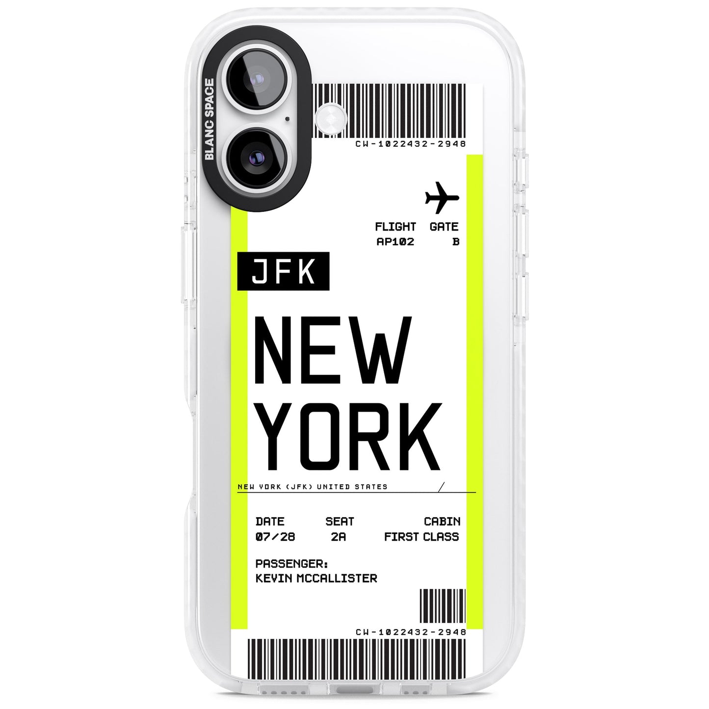 Personalised New York Boarding Pass