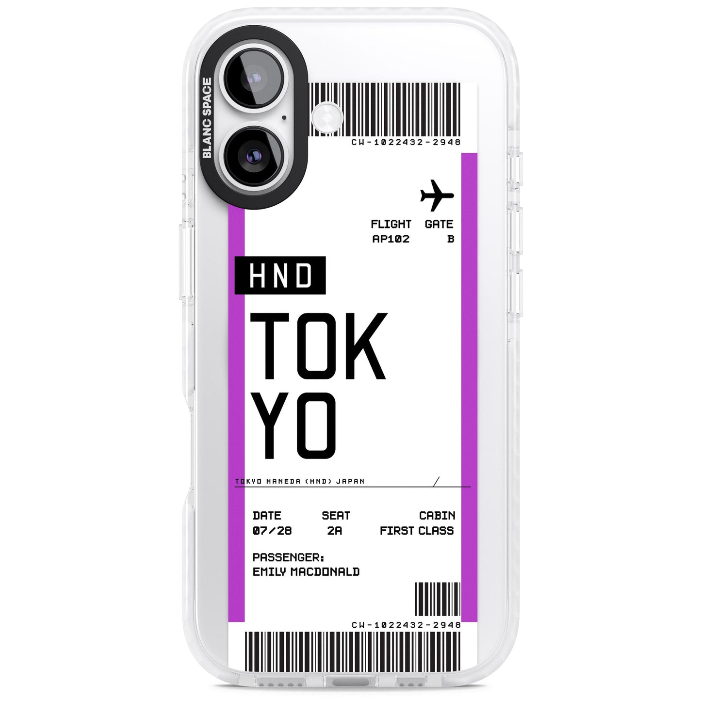 Personalised Tokyo Boarding Pass