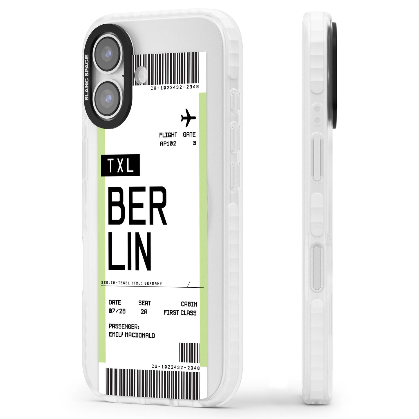Personalised Berlin Boarding Pass