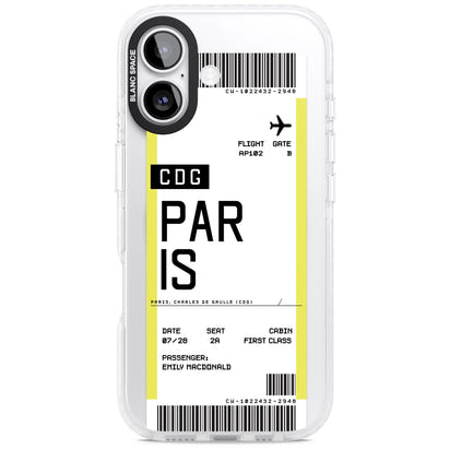 Personalised Paris Boarding Pass