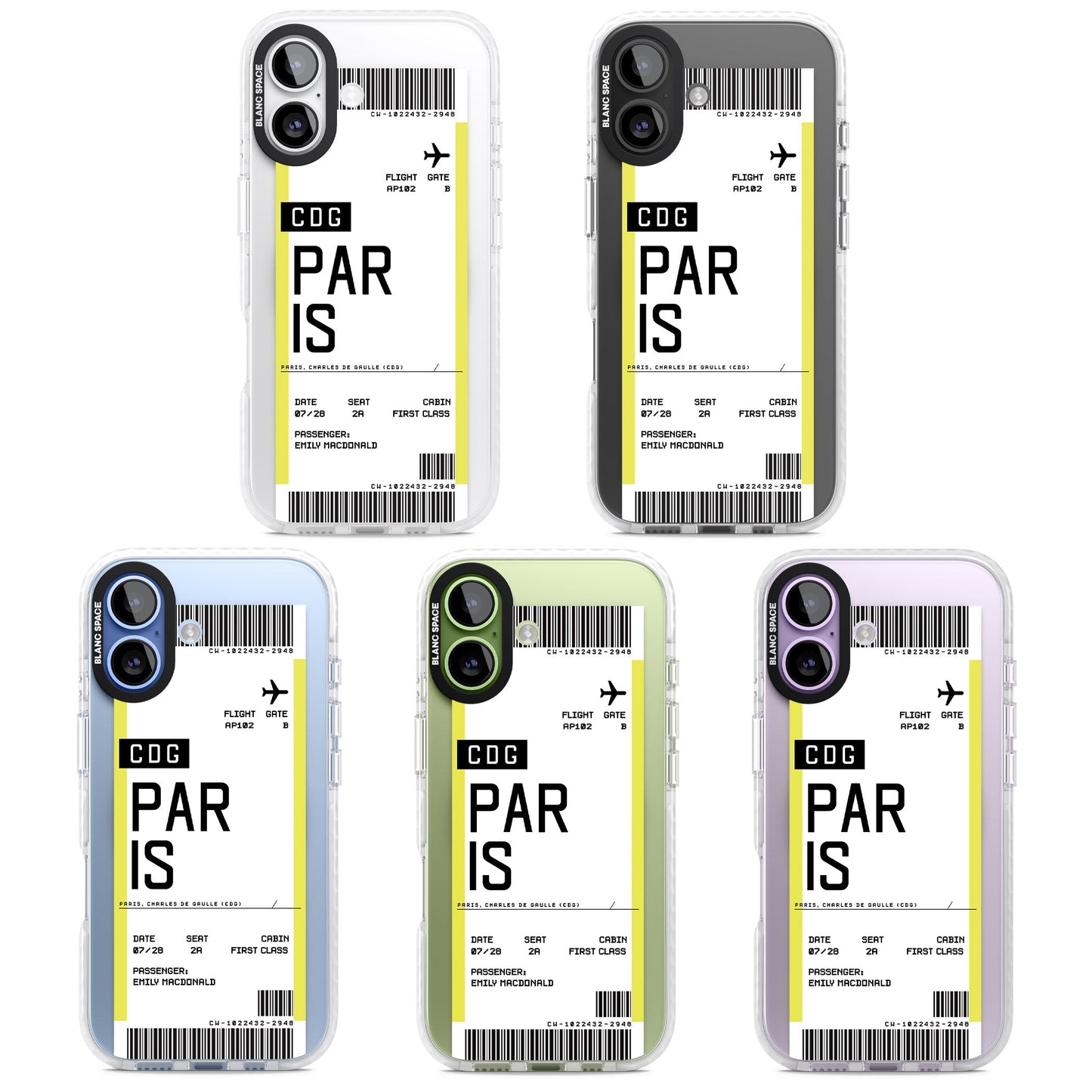 Personalised Paris Boarding Pass