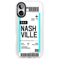 Carte d'embarquement personnalisée pour Nashville