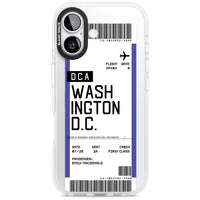 Personalised Washington D.C. Boarding Pass