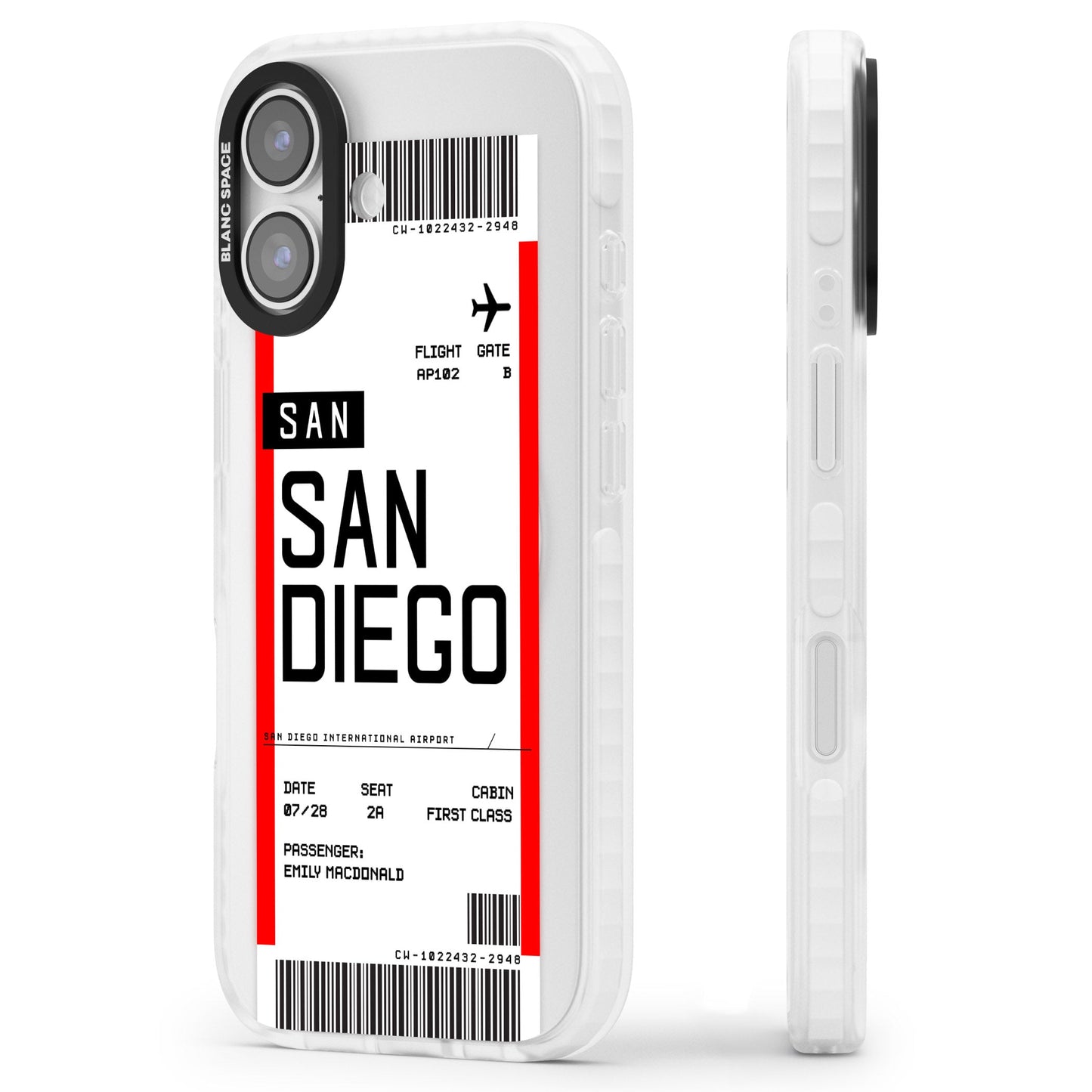 Personalised San Diego Boarding Pass