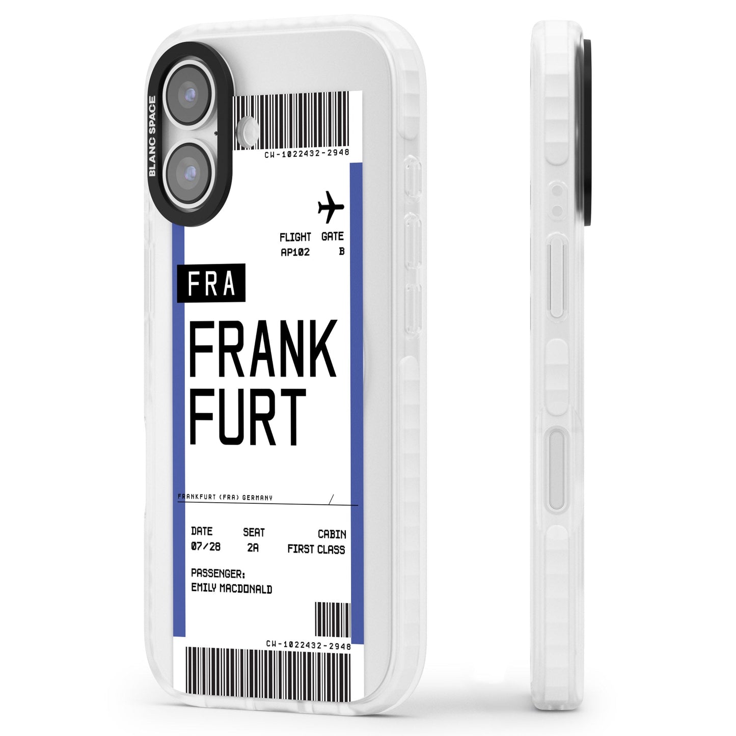 Personalised Frankfurt Boarding Pass