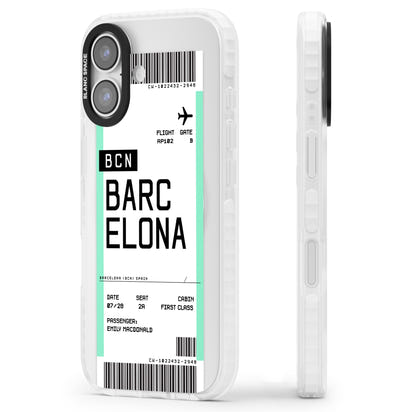 Personalised Barcelona Boarding Pass