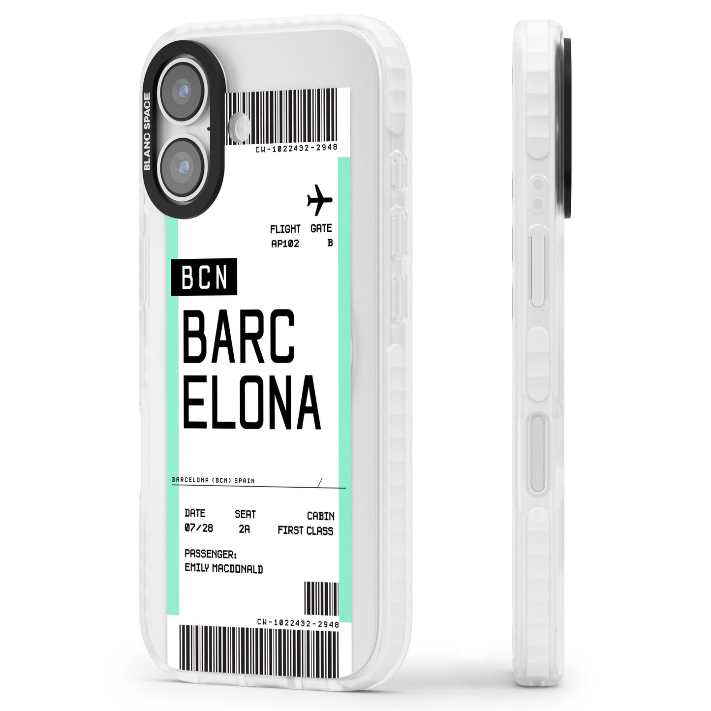 Personalised Barcelona Boarding Pass