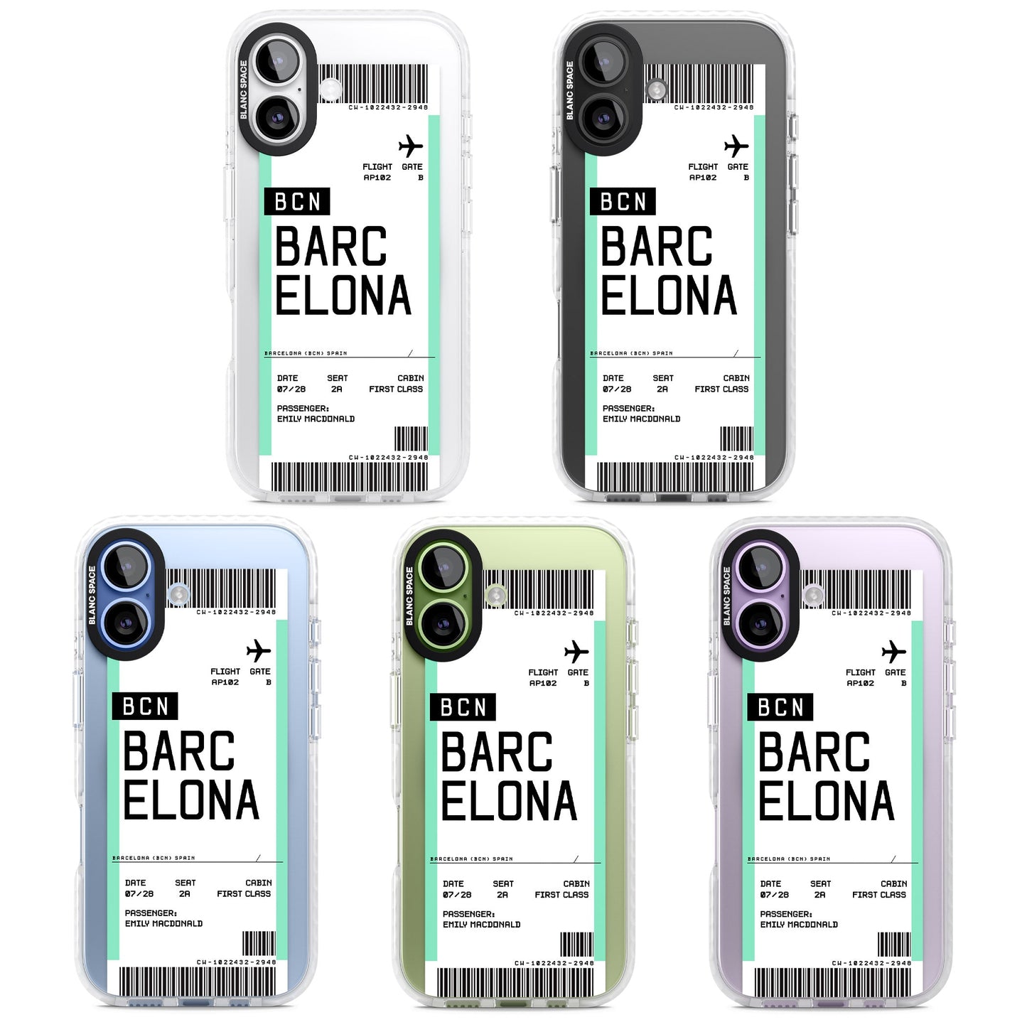 Personalised Barcelona Boarding Pass