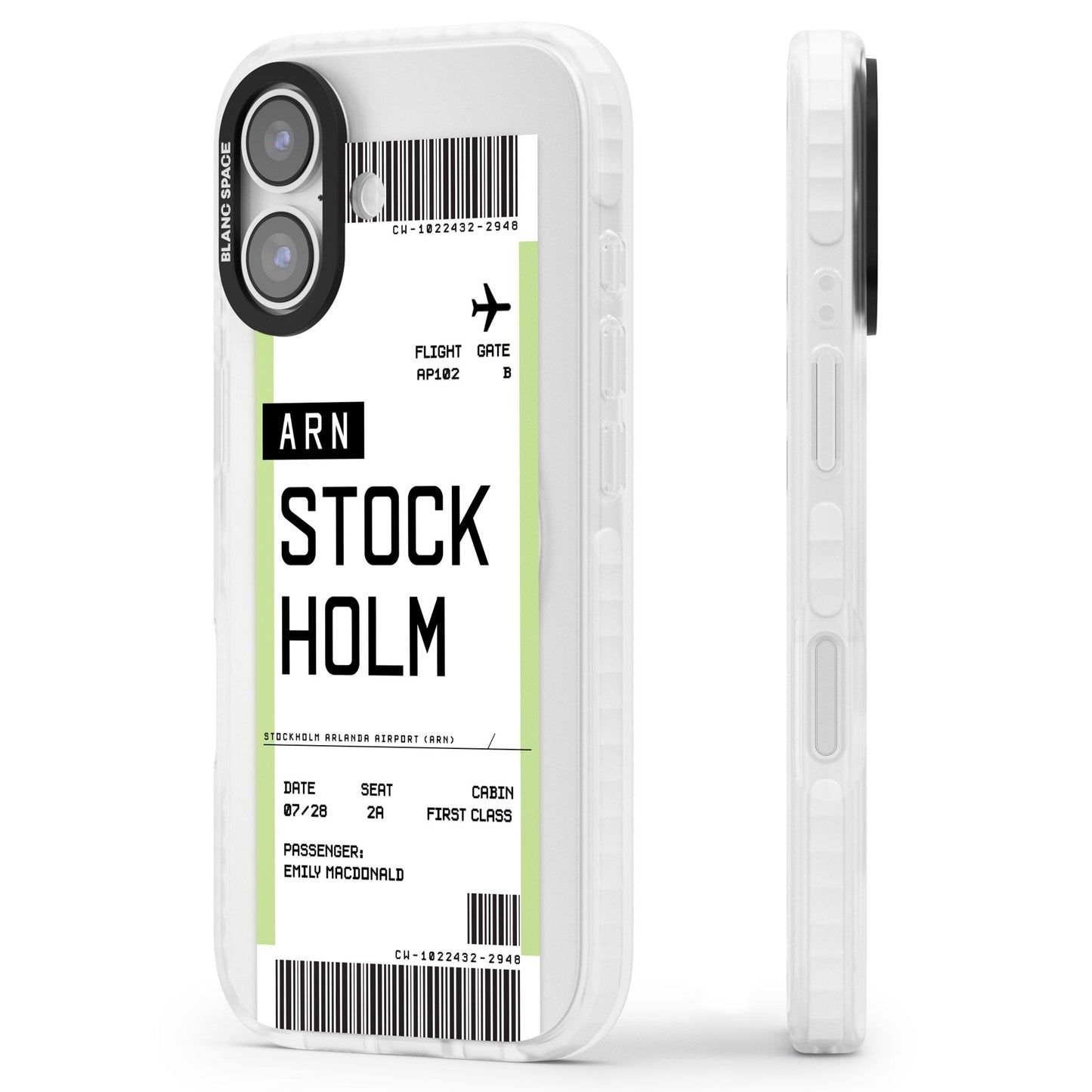 Personalised Stockholm Boarding Pass