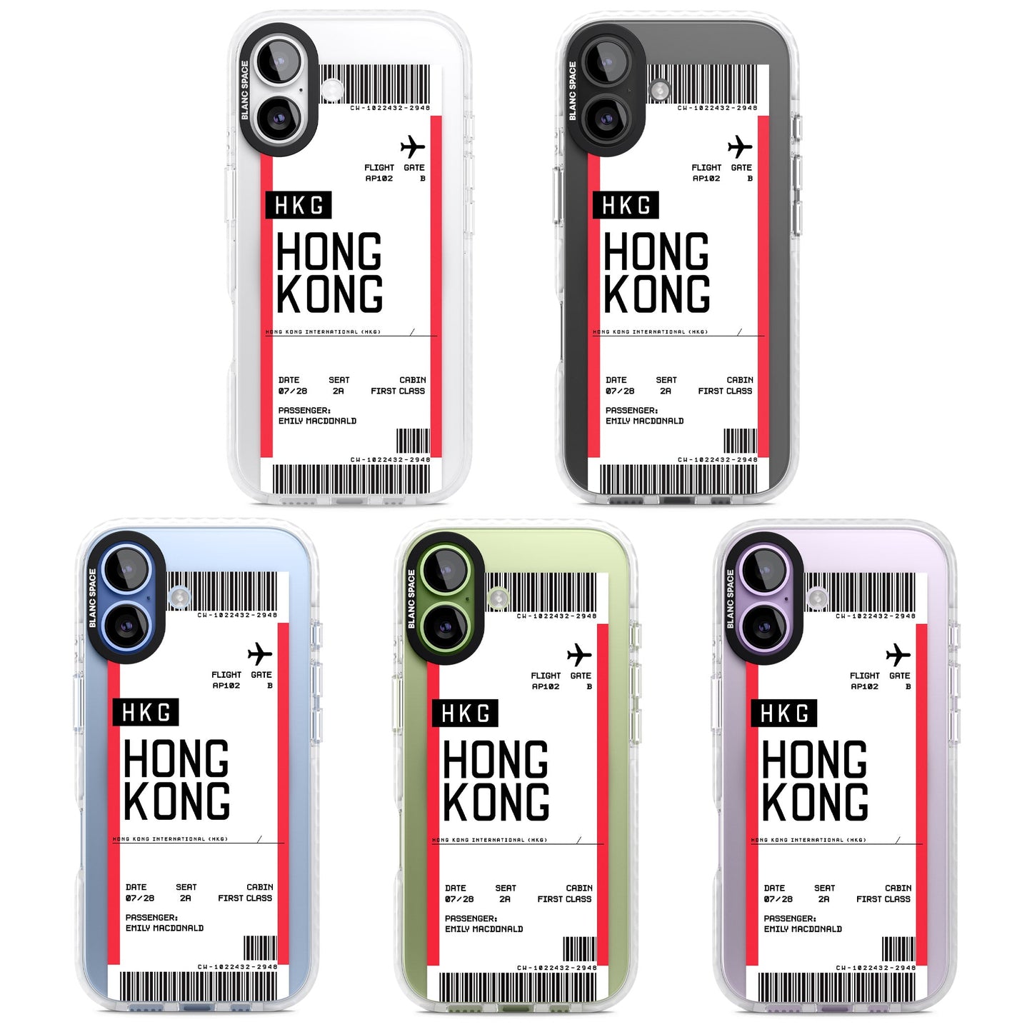 Personalised Hong Kong Boarding Pass