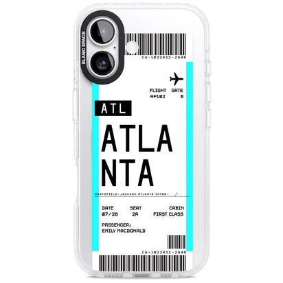 Personalisierte Atlanta-Bordkarte