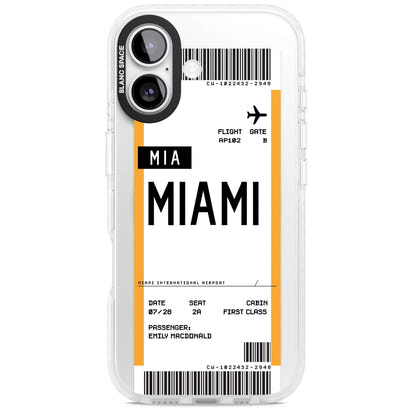 Personalised Miami Boarding Pass
