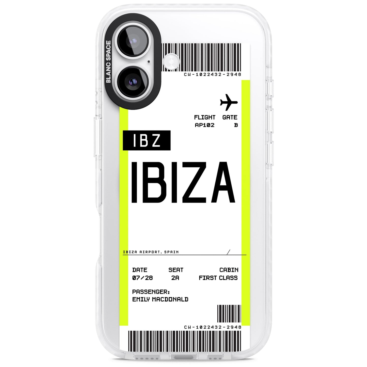 Personalised Ibiza Boarding Pass