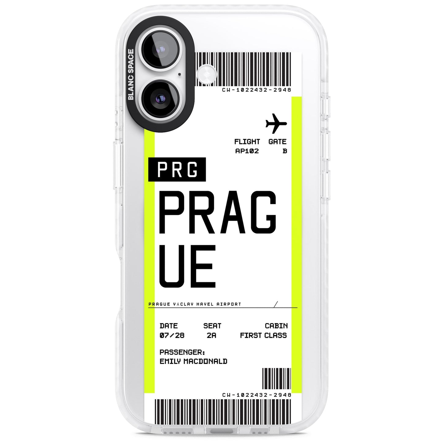 Personalised Prague Boarding Pass
