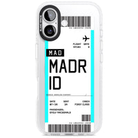 Personalised Madrid Boarding Pass