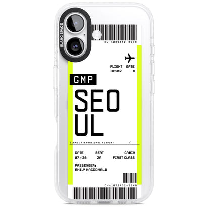Personalised Seoul Boarding Pass